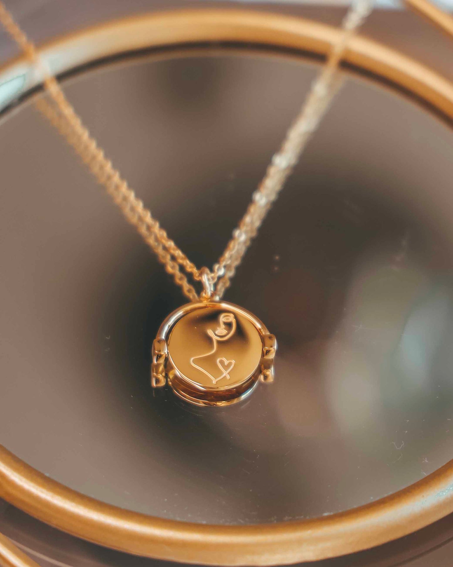 Dvostranska verižica "Do it for you" (zlata, srebrna, rose gold)
