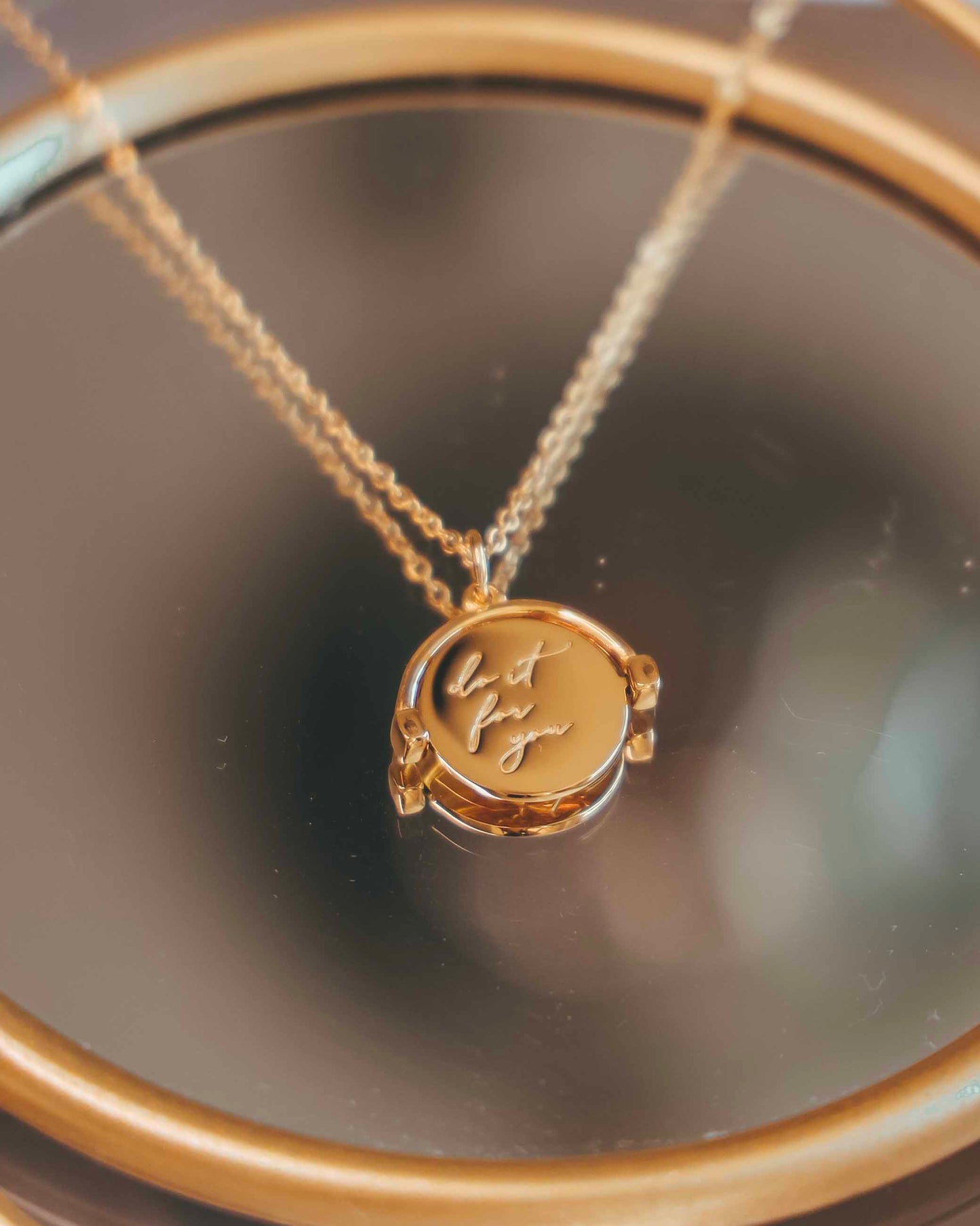 Dvostranska verižica "Do it for you" (zlata, srebrna, rose gold)