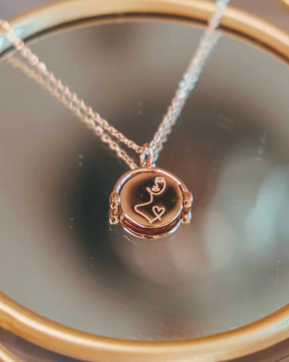 Dvostranska verižica "Do it for you" (zlata, srebrna, rose gold)